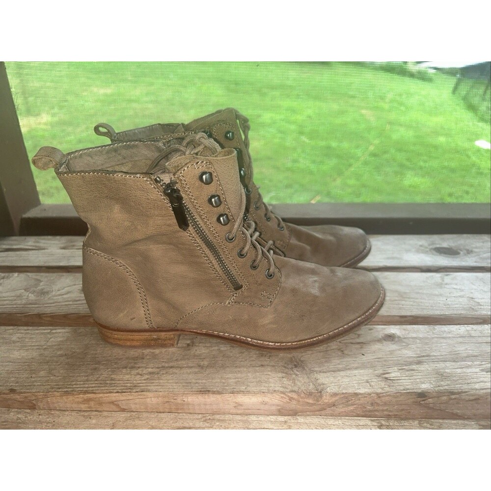 Sam Edelman Shoes Womens Size 9 Mackay Brown Leather Lace Up Boots